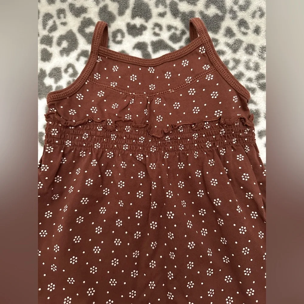 NWOT babyGap Babydoll Tank Top in Brown Size 18-24 Months Toddler Girls
